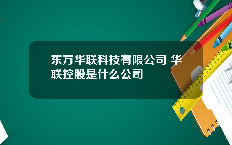 东方华联科技有限公司 华联控股是什么公司